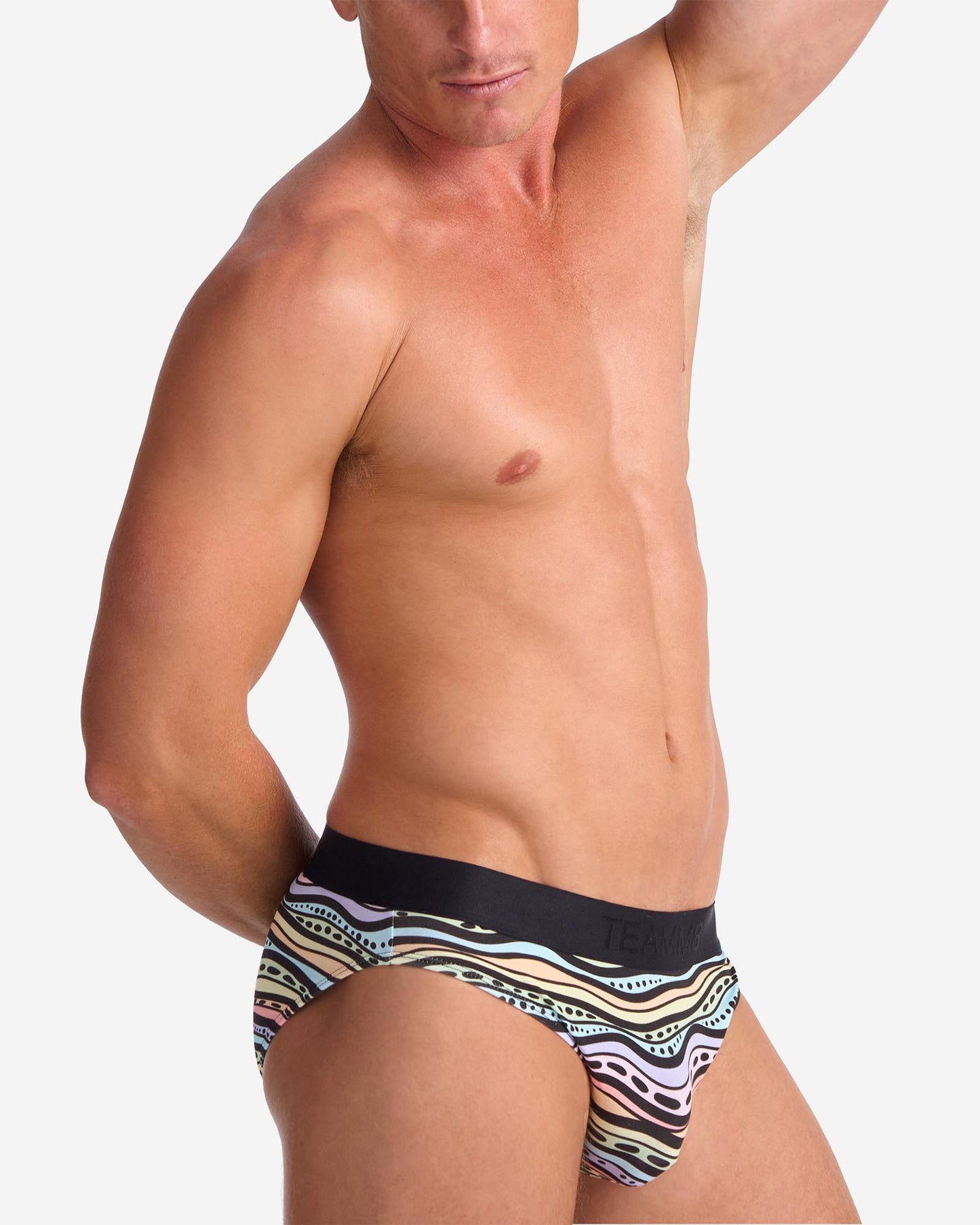 Teamm8 x Gali Brief - Worimi Waves (Rainbow)