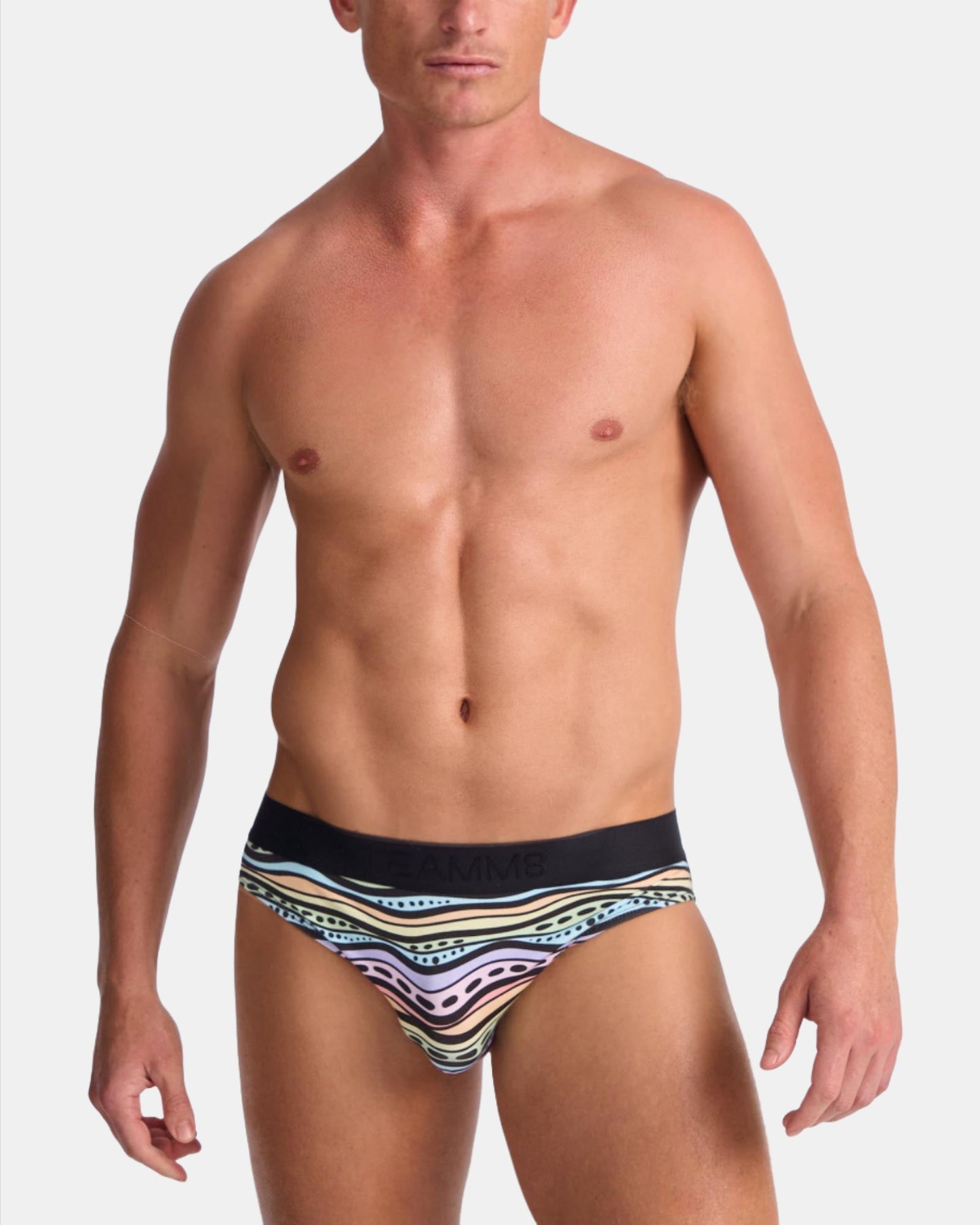 Teamm8 x Gali Brief - Worimi Waves (Rainbow)