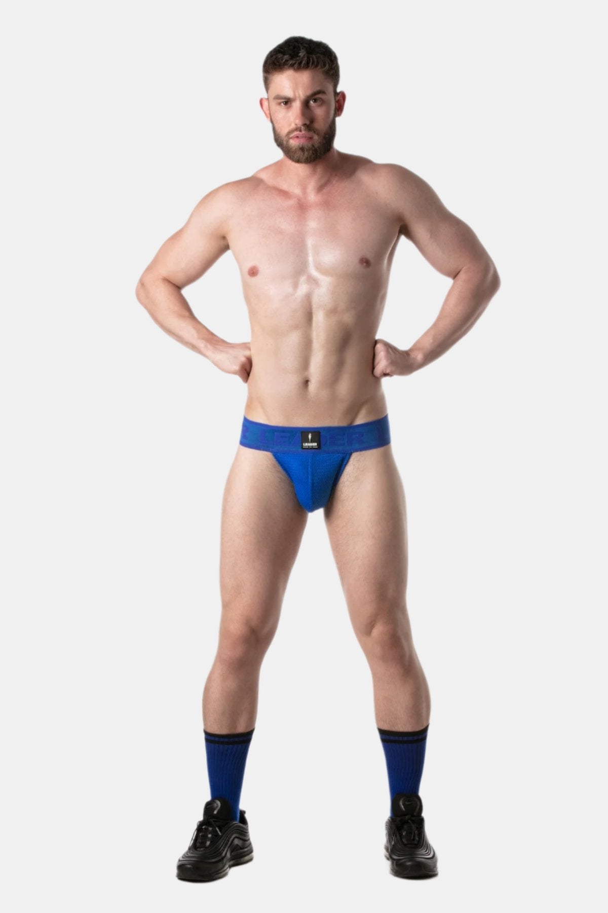 Leader Sports Mesh Jockstrap - Blue